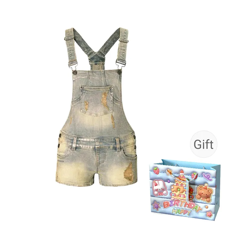 REMOULD Denim Shorts Women's Straps Shorts