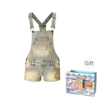 REMOULD Denim Shorts Women's Bib & Brace Shorts