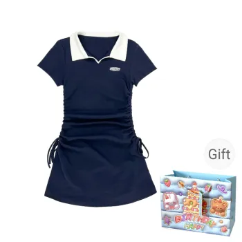 REMOULD Short Sleeved Dress Women's Navy Blue