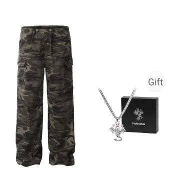 Beam Mix With Kimchi Large Pocket Camouflage Cargo Pants Unisex