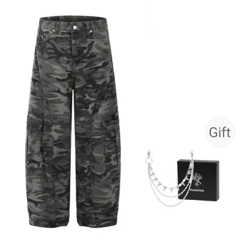 Beam mix with kimchi Cargo Pants Unisex Camouflage