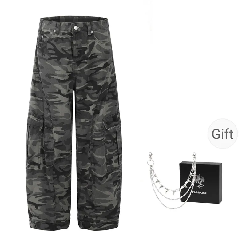 Beam mix with kimchi Cargo Pants Unisex Camouflage-0