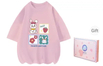 Tokyo Season T Shirt Women's Gift Box Set Pink Fruit Bunny
