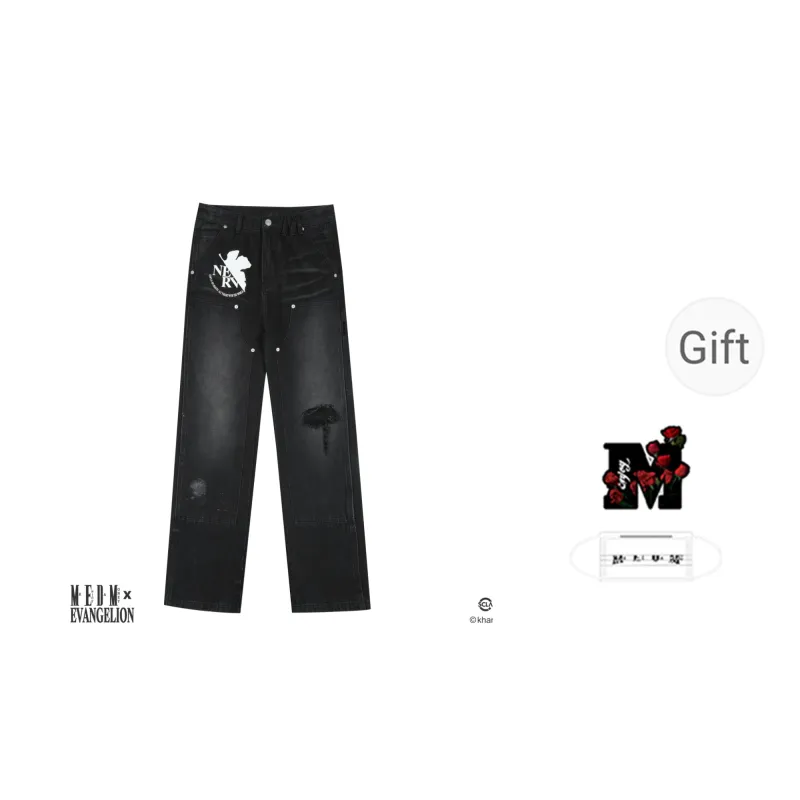 MEDM X EVA Collaboration Jeans Unisex-0