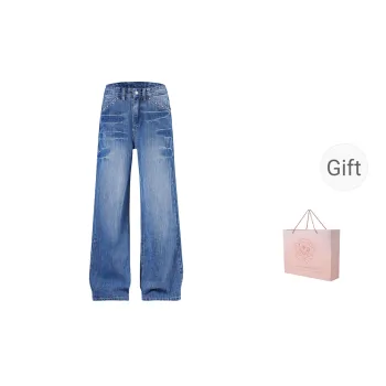 ZAZN Jeans Women's Bamboo Blue With Shopping Bag