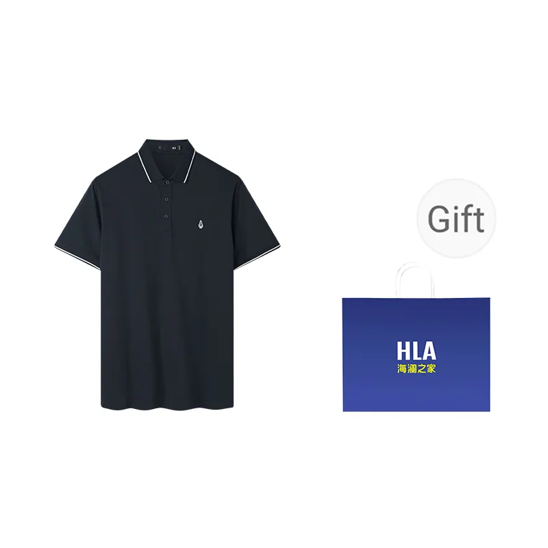 HLA Short Sleeved Polo Shirt Men's-12