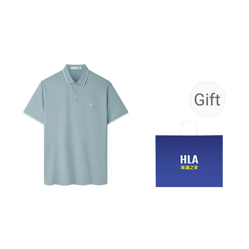 HLA Short Sleeved Polo Shirt Men's-14