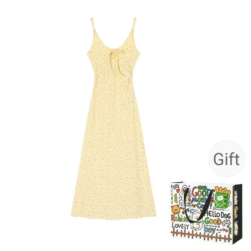 Dippanis Slip Dress Women's Yellow