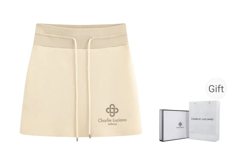 Charlie Luciano Casual Short Skirts Women's Ecru-0