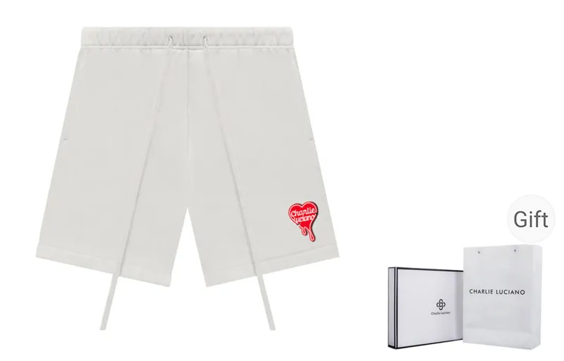 Charlie Luciano Shorts Unisex White-0