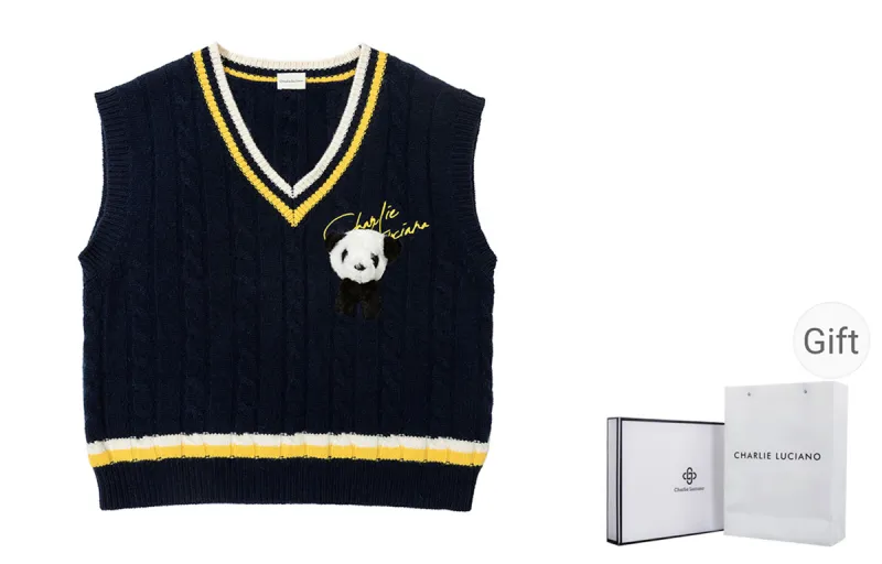 Charlie Luciano Vest Unisex Navy Blue-0