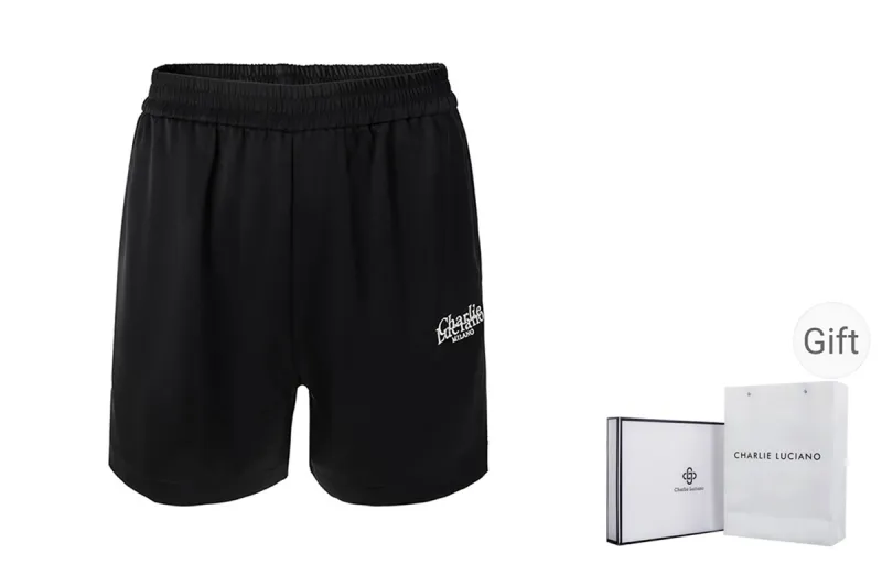 Charlie Luciano Shorts Unisex Black-0