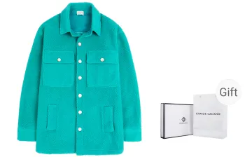 Charlie Luciano Loose Fit Jacket Unisex Peacock Blue