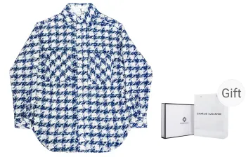 Charlie Luciano Shirt Unisex Blue White