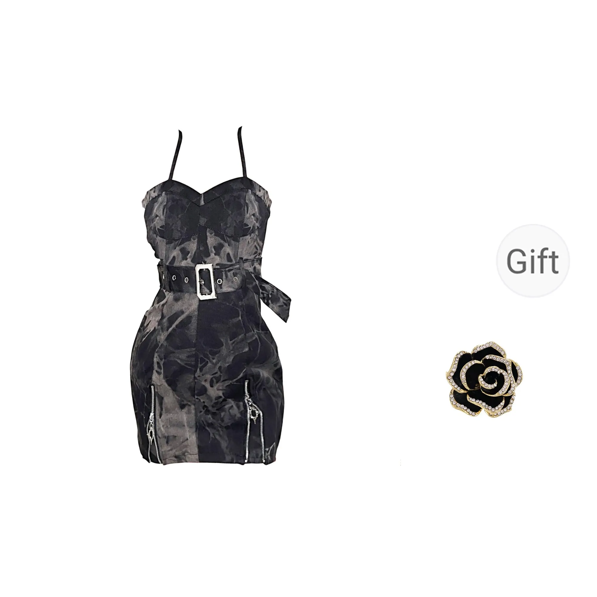 ONNFB Slip Dresses Women's Denim Black