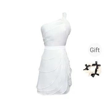 TURN UP Sleeveless Dress Women's White