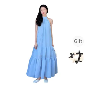 TURN UP Sleeveless Dress Women's Sky Blue