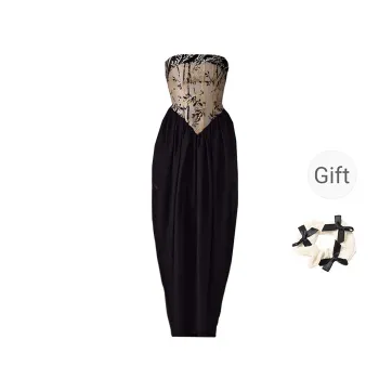 TURN UP Sleeveless Dress Women's Black Gold
