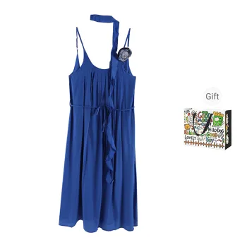 BVODE Slip Dresses Women's Blue