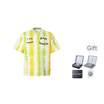 BE ALL KABUTO T Shirt Unisex White Base Yellow Green