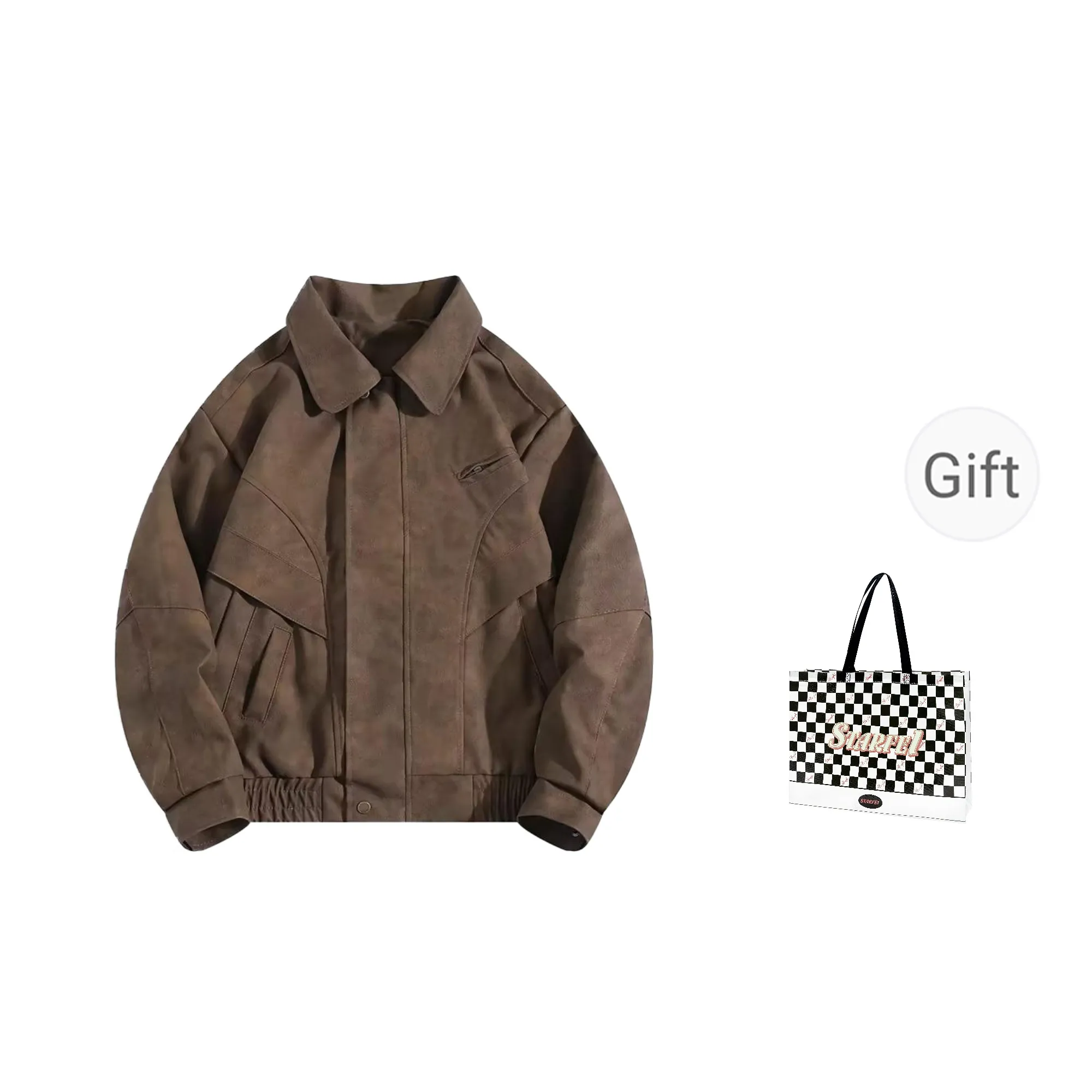 STARFEI Jackets & Coats Unisex Dark Brown