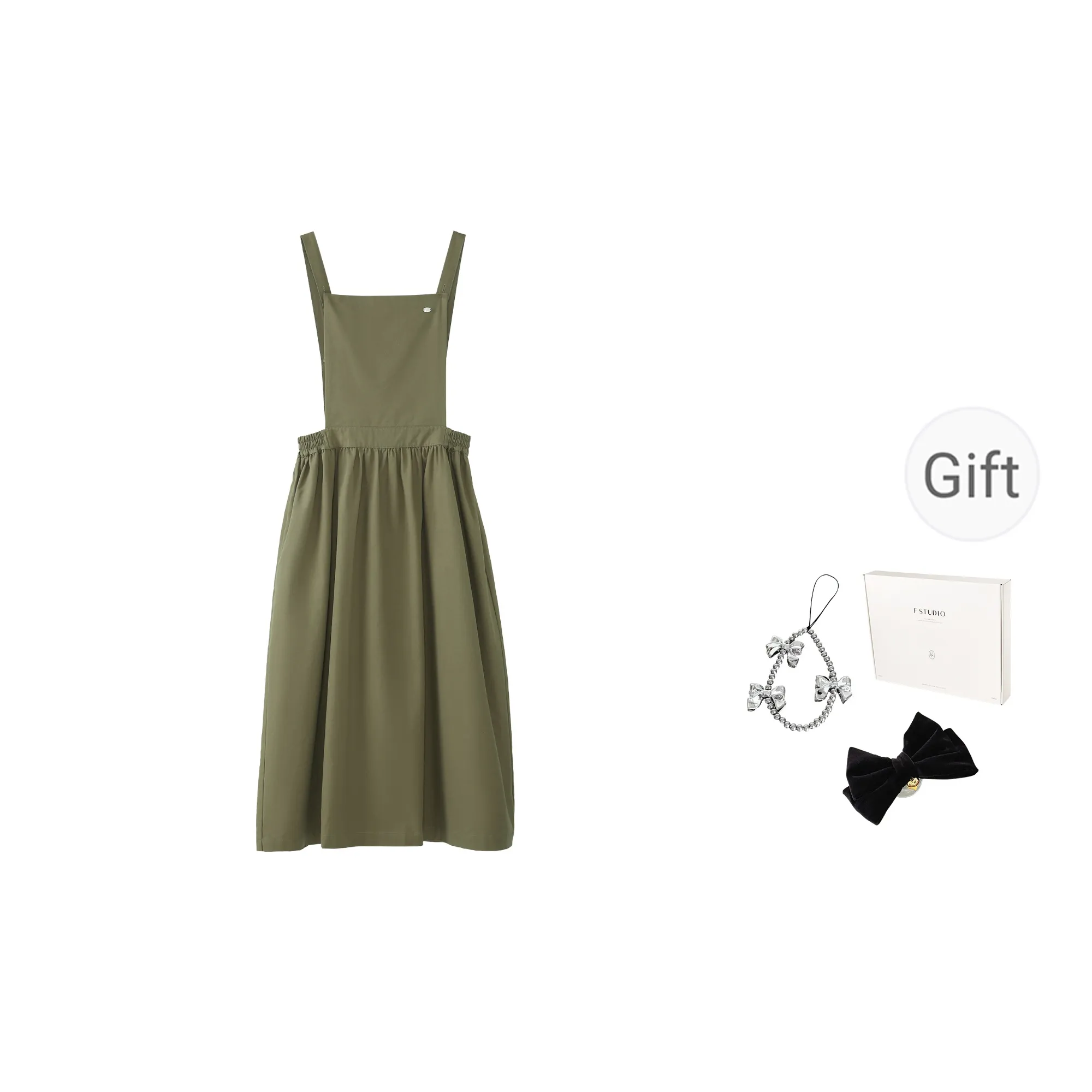 Fstudio Sleeveless Dress Women's Army Green