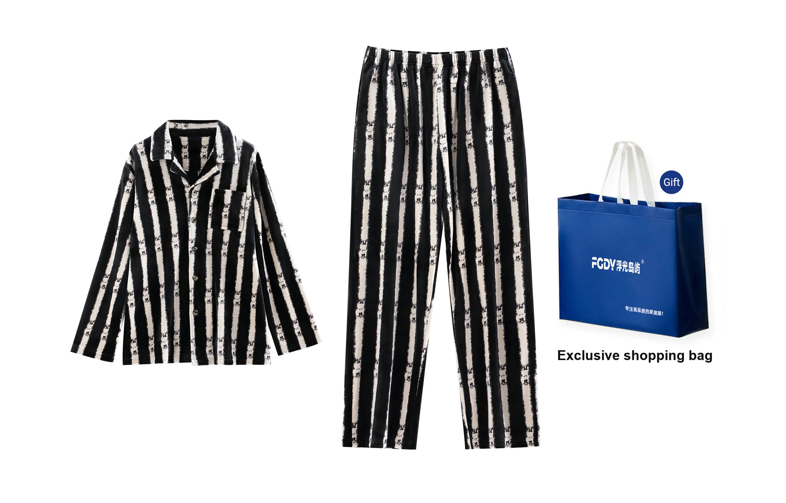 Floating light islands Men's Pajama Sets
