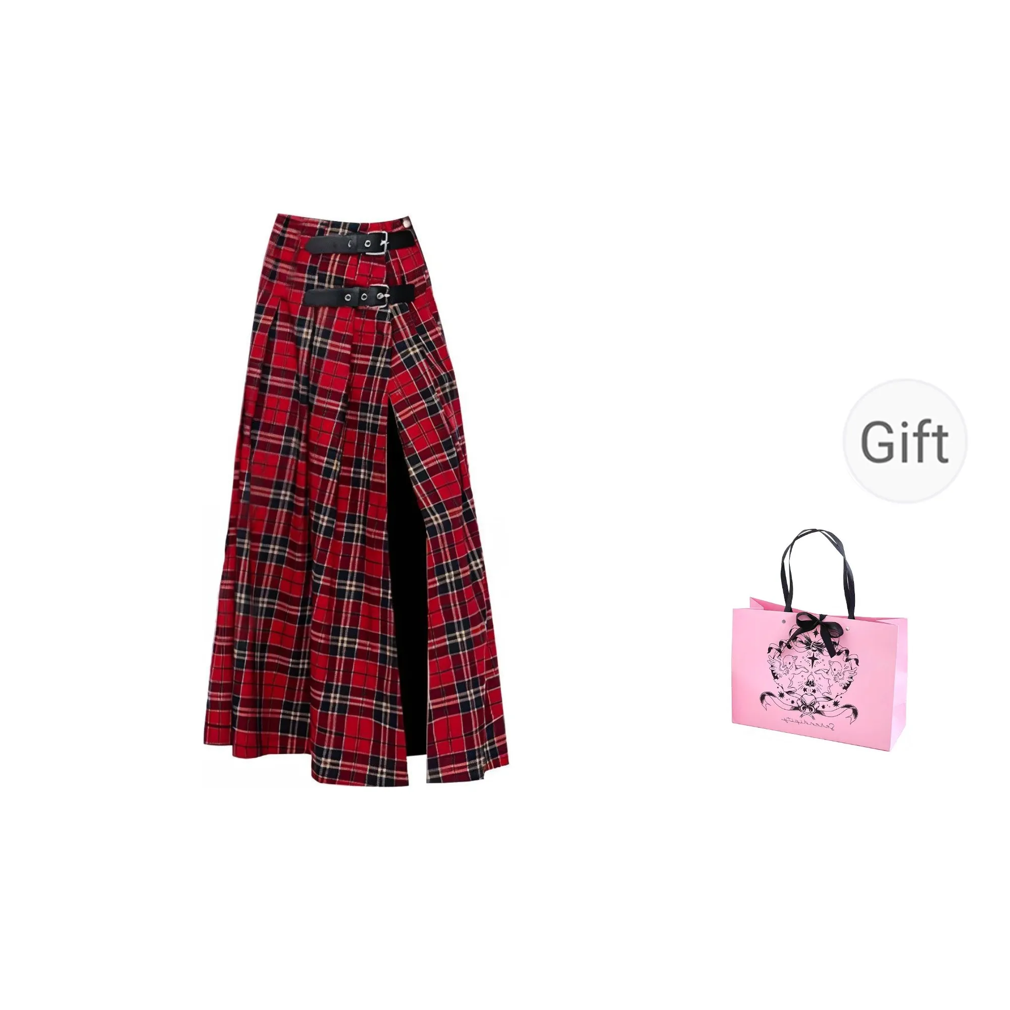 Spicy Gals Casual Long Skirt Women's Red