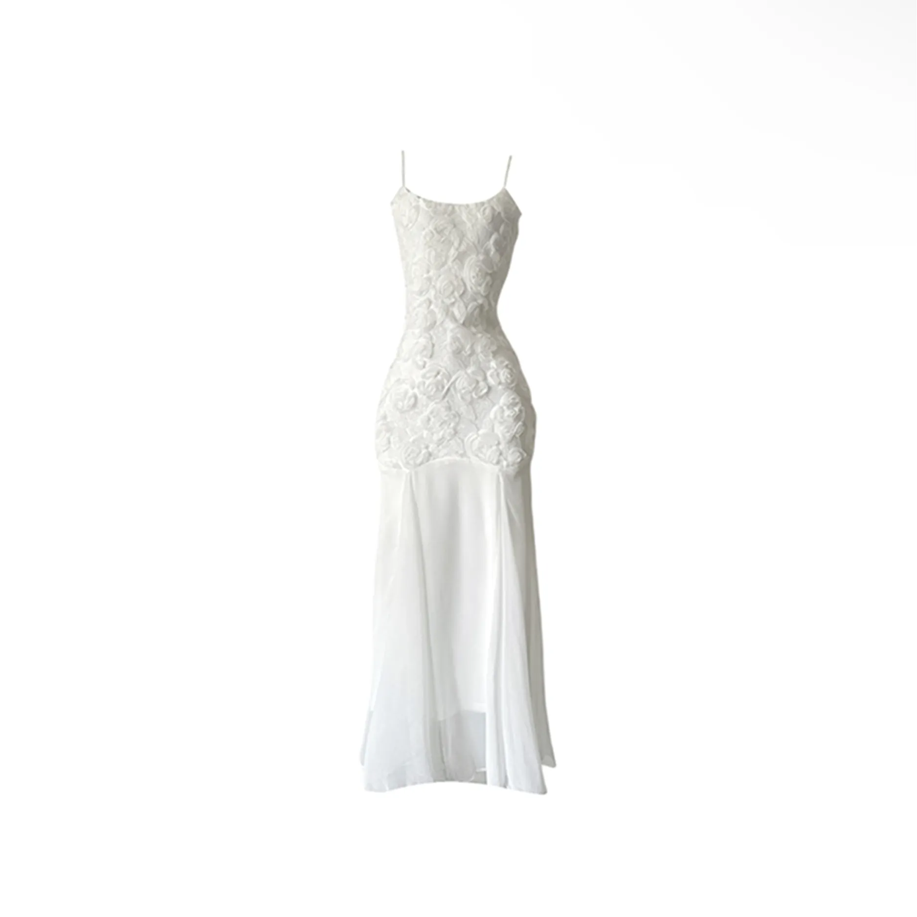 SECFLY OFFICIAL Slip Платье Женское Белое