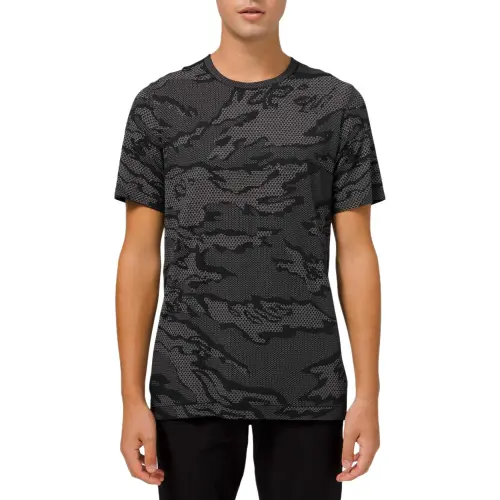 lululemon Металл Vent Breathe T Рубашка Мужская Черная