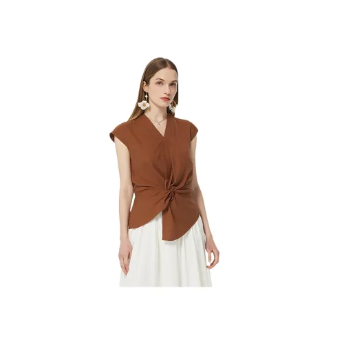 GOELIA 91Y Кофе Женские Рубашки