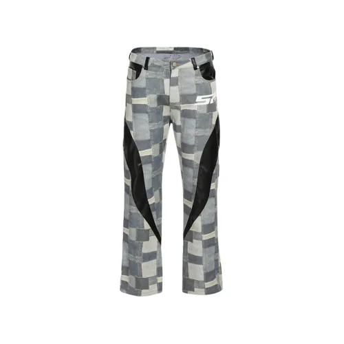 Tre Club Расклешенные штаны Повседневные брюки Унисекс Многоцветные