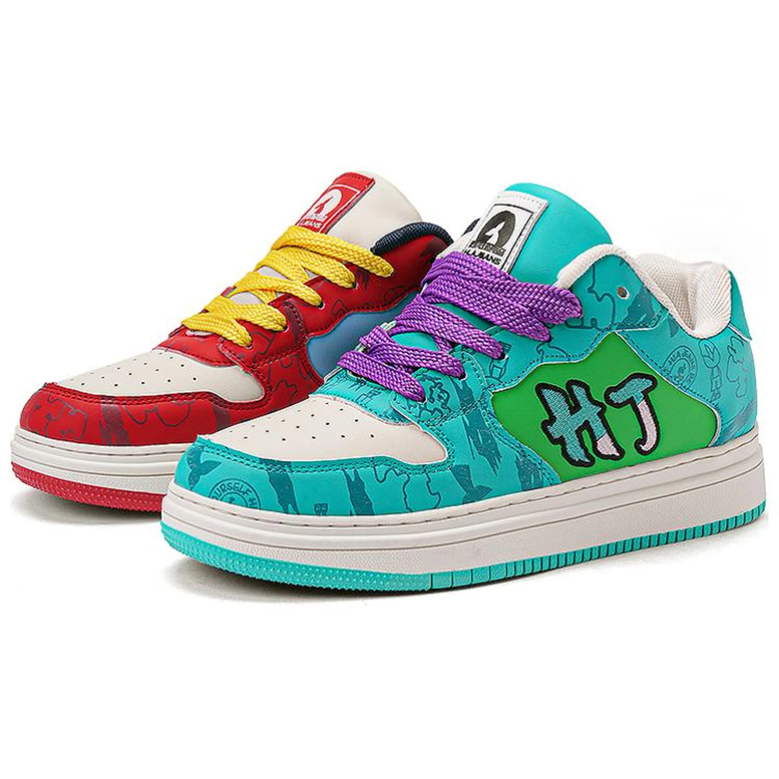 HLA JEANS Поддержка Аbrasion Resistant Легкие Дышащие Slip-резистентные Низ Топ Кроссовки для скейтбординга Унисекс