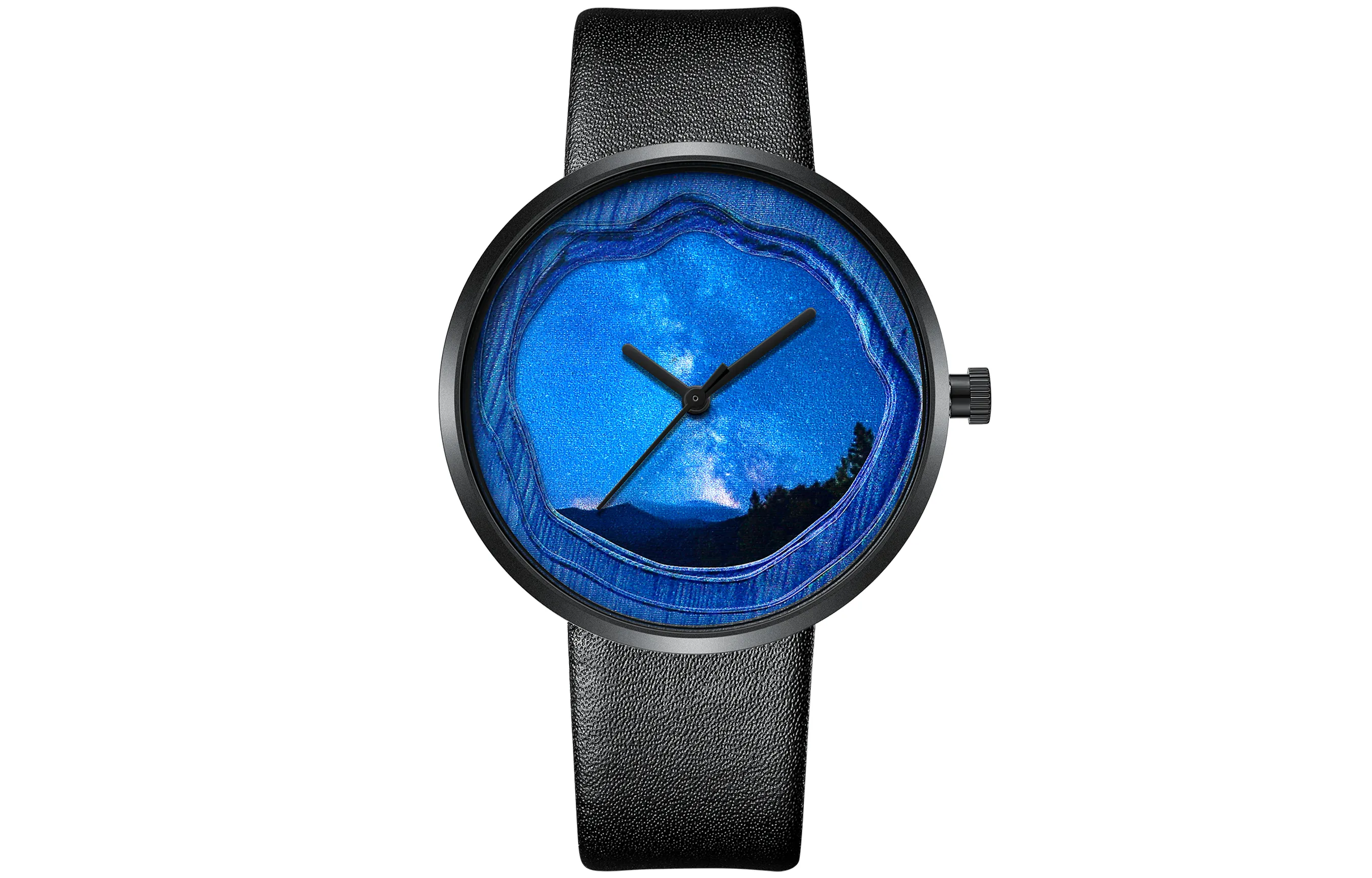 FAIRWHALE Born for Trend Collection Женские часы Кварцевый механизм Естественная кожа Ремешок Часы Унисекс Синий циферблат