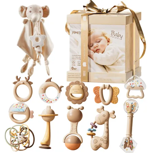 YIMI Малыш Игрушка Новорожденный до одного года Подарочная коробка Первый день рождения и Zhuazhou Набор для тренировок с колоколом