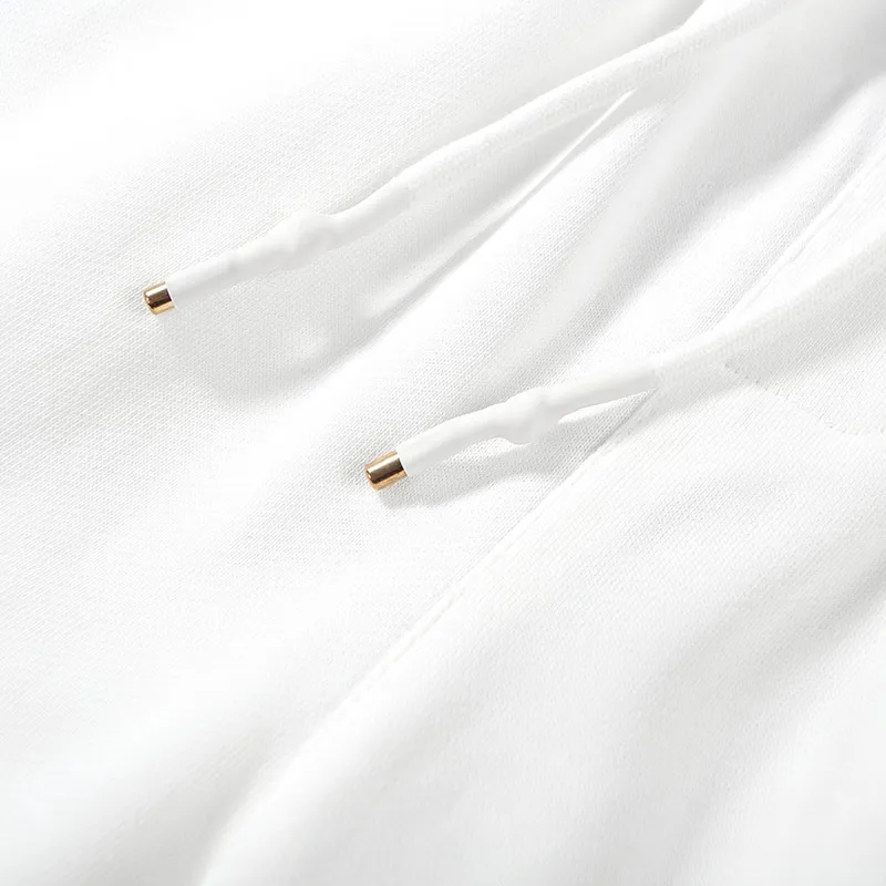 BIRDTALK Knitted Sweatpants Unisex White