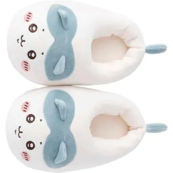 Chiikawa Fuzzy Slippers Home Slippers White
