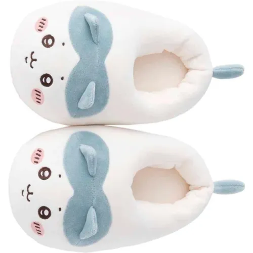 Chiikawa Fuzzy Slippers Home Slippers White