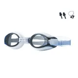 White Myopia Swim Goggles+Nose Plugs and Ear Plugs