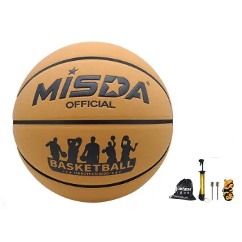 MISDA Microfiber Leather Basketball Light Brown Size 7 Ball Training Unisex