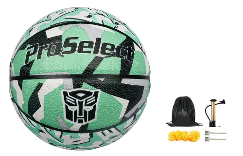 ProSelect x Transformers PU Basketball Green Size 5 Training Kids'