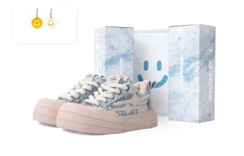 KILLWINNER 'Smile Life' Collection Abrasion Resistant Low Top Skateboard Shoes Unisex Blue