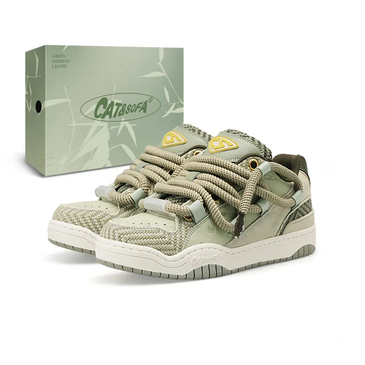 Cat&Sofa Dirty Braid Series Skateboarding Shoes Unisex Swag-1