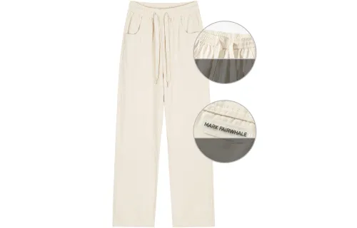 FAIRWHALE Casual Pants Unisex Off White