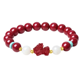 Double Happiness Gift Hetian Jade Bracelets White Jade Unisex