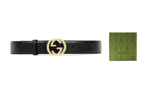 GUCCI Leather Belts Men Box