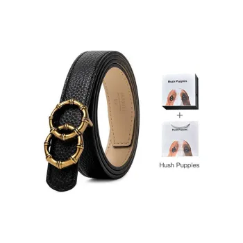 Hush Puppies Leather Belts Women's Black