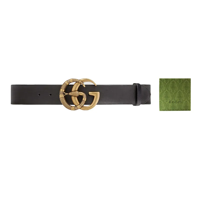 GUCCI Belt Double G Buckle With Snake-0