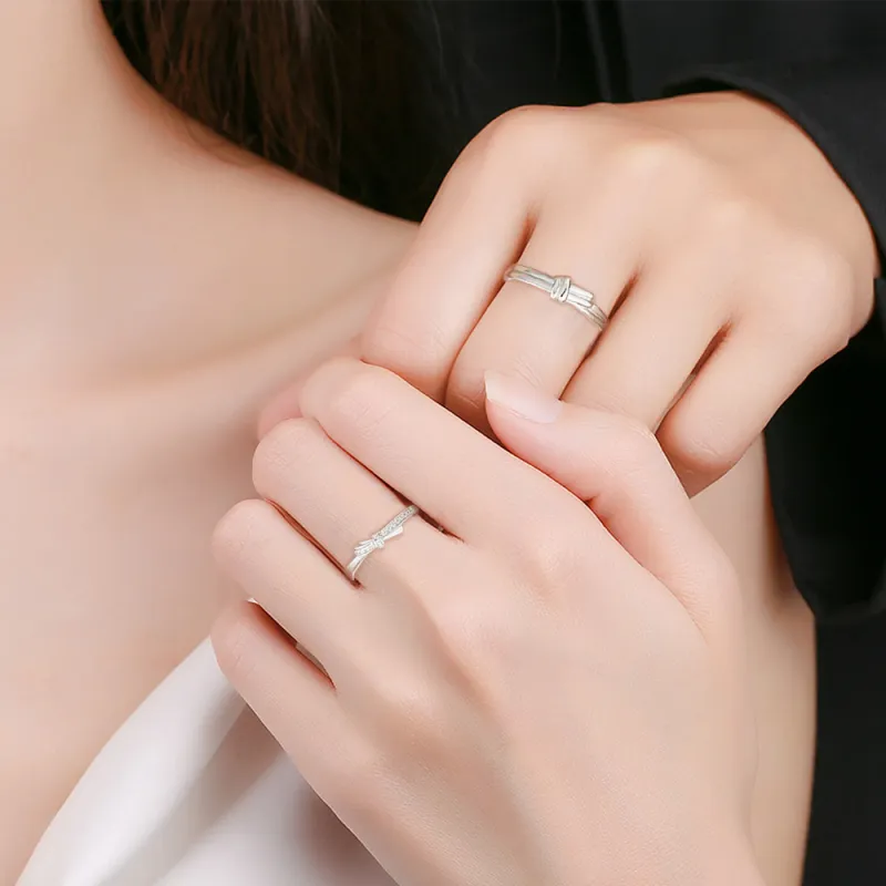 FORCHI Sterling Silver Rings Unisex Girl's Birthday And Anniversary Gift-1