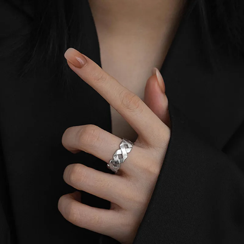 KING OF BLING Titanium Steel Rings Unisex Year Of The Snake Good Luck-1